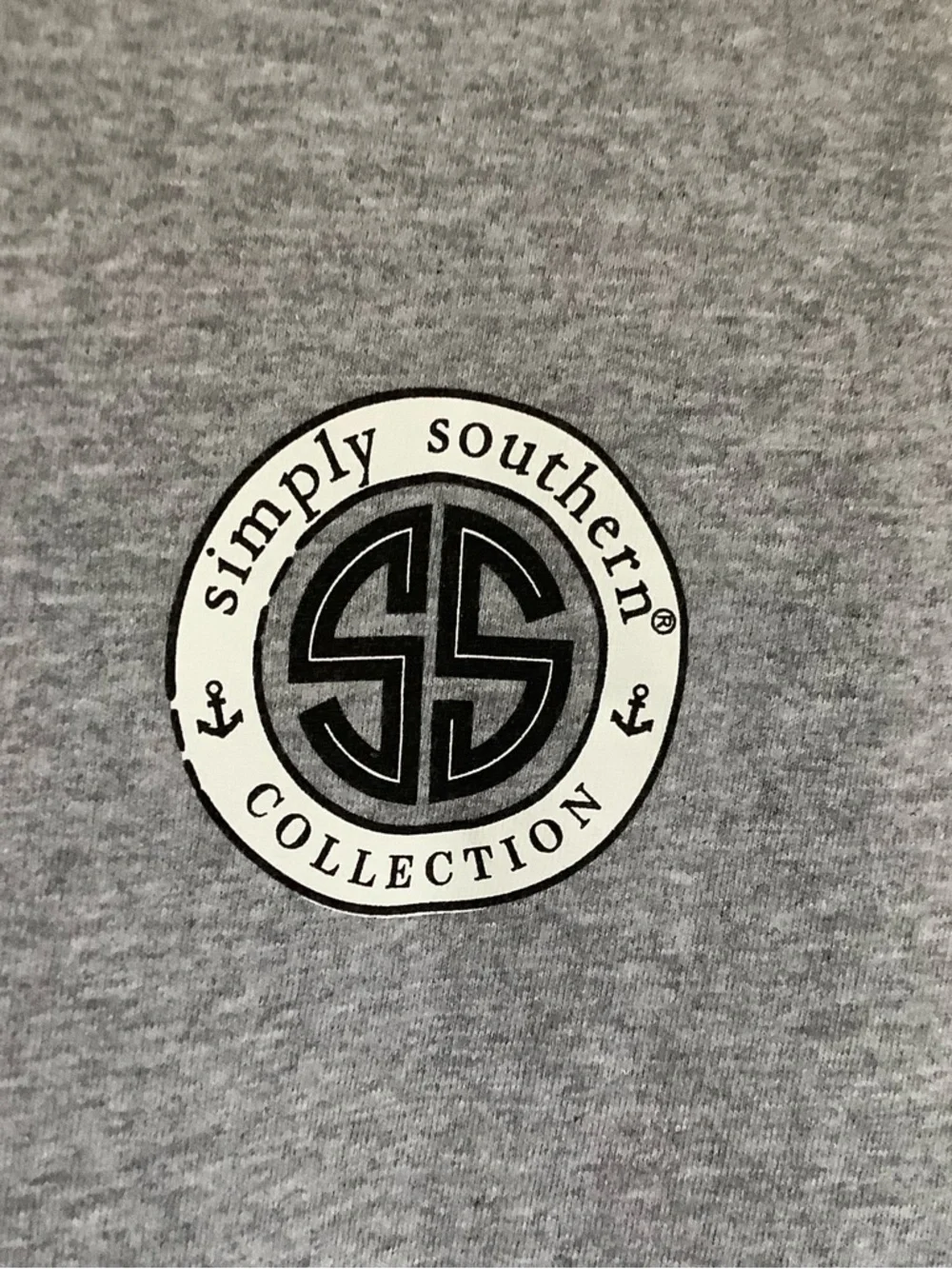 Simply Southern Gray Short Sleeve Tee with Soccer Graphic - Picture 7 of 8